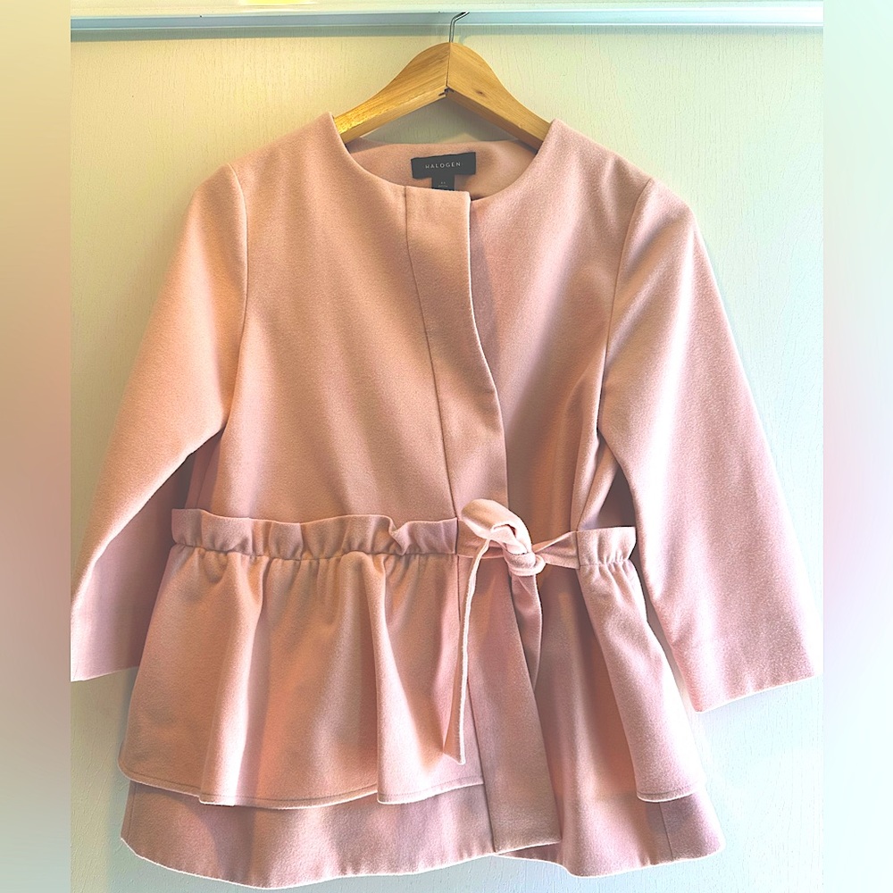 Halogen Peplum  Coat